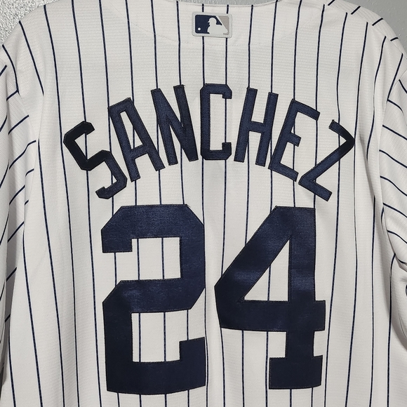 Majestic GARY SANCHEZ 24 New York Yankees Baseball Jersey Mens Size Large NEW - Picture 8 of 14